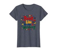 Peignez comme si Personne ne Regarde Une Inspiration T-Shirt, Femme, Bleu Chiné, L