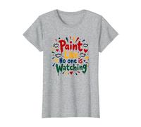 Peignez comme si Personne ne Regarde Une Inspiration T-Shirt, Femme, Gris Chiné, XXL