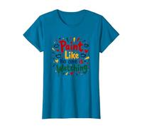 Peignez comme si Personne ne Regarde Une Inspiration T-Shirt, Femme, Saphir, XL