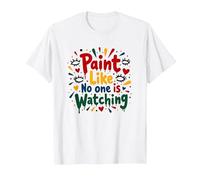 Peignez comme si Personne ne Regarde Une Inspiration T-Shirt, Homme, Blanc, XL