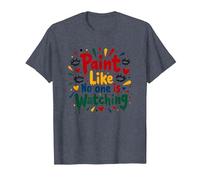 Peignez comme si Personne ne Regarde Une Inspiration T-Shirt, Homme, Bleu Chiné, 4XL
