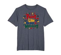 Peignez comme si Personne ne Regarde Une Inspiration T-Shirt, Homme Grandes Tailles, Bleu Chiné, 4X Tall