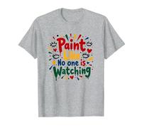 Peignez comme si Personne ne Regarde Une Inspiration T-Shirt, Homme, Gris Chiné, 5XL