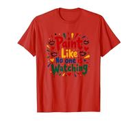 Peignez comme si Personne ne Regarde Une Inspiration T-Shirt, Homme, Rouge, M