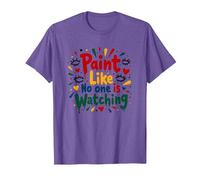 Peignez comme si Personne ne Regarde Une Inspiration T-Shirt, Homme, Violet Chiné, M