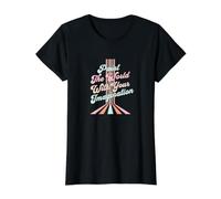 Peignez Le Monde avec Votre Imagination Artsy Retro T-Shirt Graphique avec Valeur