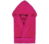 Peignoir à capuche adulte COOL coton XS velours rose Fuchsia