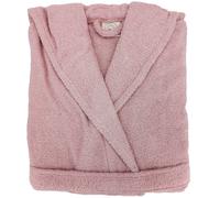 Peignoir à capuche adulte EFFICIENCE PURE coton L rose Flamingo