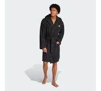adidas Unisex Hooded Bathrobe, Black, M