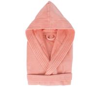 Peignoir à capuche enfant COOL coton 12 ANS velours orange Corail