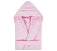 Peignoir à capuche enfant PURE coton 10 ANS rose bonbon