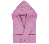Peignoir à capuche enfant PURE coton 12 ANS rose lavande