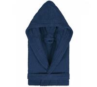 Peignoir à capuche enfant PURE coton 14 ANS bleu marine