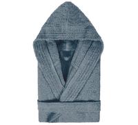 Peignoir à capuche enfant PURE coton 14 ANS gris Acier