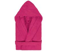 Peignoir à capuche enfant PURE coton 14 ANS rose fuchsia