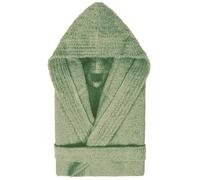 Peignoir à capuche enfant PURE coton 14 ANS vert Herbe