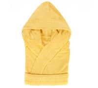 Peignoir à capuche enfant PURE coton 4 ANS jaune