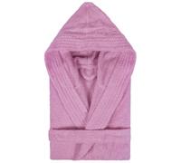 Peignoir à capuche enfant PURE coton 4 ANS rose lavande