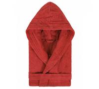 Peignoir à capuche enfant PURE coton 8 ANS rouge