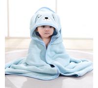 Peignoir À Capuche Super Doux Pour,Serviette De Bain Pour Enfants,Couverture D'emmaillotage,Documents Solides,Sites De Dessins S,Sourire,Tout-Petit,Bébé,80cm - Type Lansexiaogou-80cmx80cm