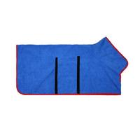 Peignoir Absorbant Pour Animal De Compagnie,Manteau À Séchage Super Rapide,Serviette Douce Et Réglable,Sacs De Bain À L'humidité,Peignoir Pour Chien Et Chat,Grand,Moyen Et Petit - Type Velcro Blue-M