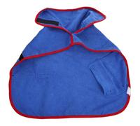 Peignoir Absorbant pour Chats et Chatons, Couverture Complète, Bleu Fibre | Séchage sans Effort, Garde L’animal au Chaud, Protège les Meubles, pour Toilettage et Déplacements Après Bain
