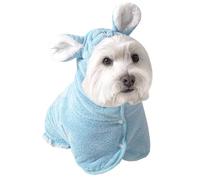 Peignoir chauffant après le bain pour chien - Serviette à séchage rapide | Manteau de séchage en microfibre pour animaux de compagnie | Doux pour la peau pour chiens de petite et moyenne taille |