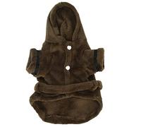 Peignoir Chien en Flanelle Douce, Serviette à Capuche pour Chiot, Sèche Rapidement, Taille Ajustable - Confort et Chaleur Après Bain, Idéal pour Petit Chien et Chat (L)