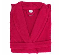 Peignoir col châle adulte ALPHA coton taille L rose fuchsia