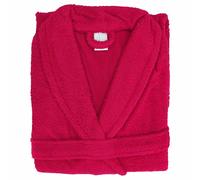 Peignoir col châle adulte ALPHA coton taille XL rose fuchsia