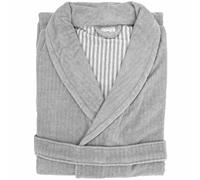 Peignoir col châle adulte EFFICIENCE PURE coton L gris Lunar