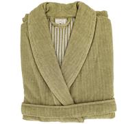 Peignoir col châle adulte EFFICIENCE PURE coton L vert Olive