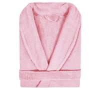 Peignoir col châle adulte PURE coton M rose bonbon
