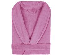 Peignoir col châle adulte PURE coton M rose lavande