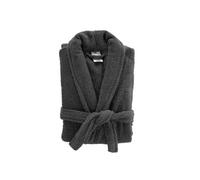 Peignoir Col Châle en Coton "Tendresse" Anthracite