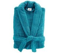 Douceur d'Intérieur, Peignoir (Taille Unique) Tendresse Bleu Paon, Eponge Unie