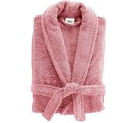 Douceur d'Intérieur Peignoir col châle en coton "Tendresse" Bois de rose