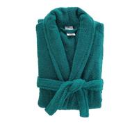 Peignoir Col Châle en Coton ""Tendresse"" Émeraude