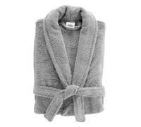 Peignoir Col Châle en Coton ""Tendresse"" Gris Perle