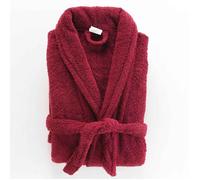 Peignoir Col Châle en Coton ""Tendresse"" Rubis