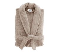 Peignoir Col Châle en Coton ""Tendresse"" Taupe