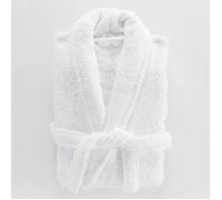 Peignoir col châle éponge Tendresse blanc