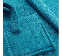 Peignoir Col Chale Tendresse bleu paon