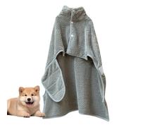 Peignoir de bain absorbant et doux pour la peau pour animaux de compagnie - Pour chiots et chats et climat froid, plage, piscine, maison, voyage et bain