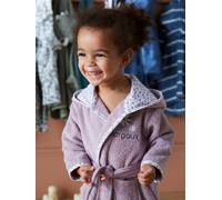 Peignoir de bain bébé personnalisable Fleurettes violet 24M(86CM)