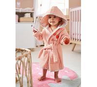 Peignoir de bain bébé personnalisable JARDIN DES ABEILLES rose 12M(74CM)