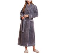 Peignoir de Bain Douillet pour Femme, Peignoir Long et Ultra Doux en Fausse Fourrure pour l'hiver