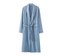 Peignoir de bain en tissu éponge pour homme - Grande taille - Confortable et doux - Robe kimono - Coupe ample - Manteau de loisirs - Doux pour la peau - Doux pour la peau - Vêtement de nuit