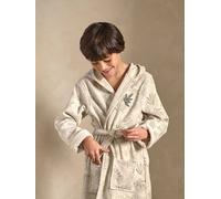 Peignoir de bain enfant personnalisable GREEN JUNGLE, avec coton recyclé vert imprimé 10A
