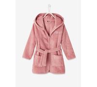 VERTBAUDET Peignoir de bain enfant à capuche Vieux rose 4A